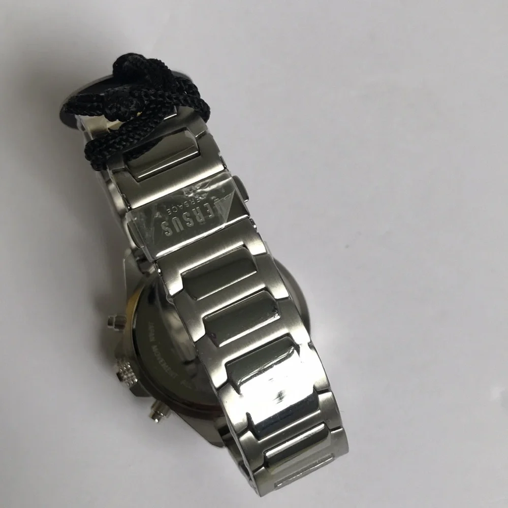 New Auth Versus Versace Men's Silver Stainless Steel Blue Dial Chronograph Watch
